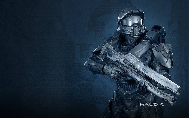 Halo 4 graphic wallpaper, video games, Master Chief, UNSC Infinity, HD wallpaper