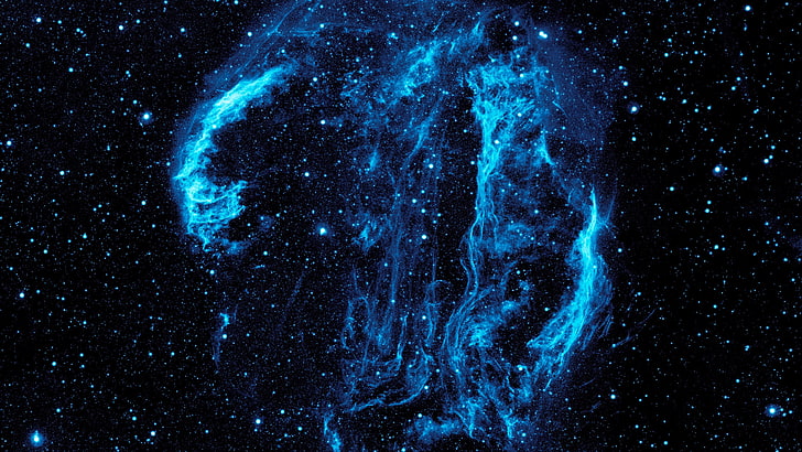 blue and black nebula wallpaper, universe, space, star - space, HD wallpaper