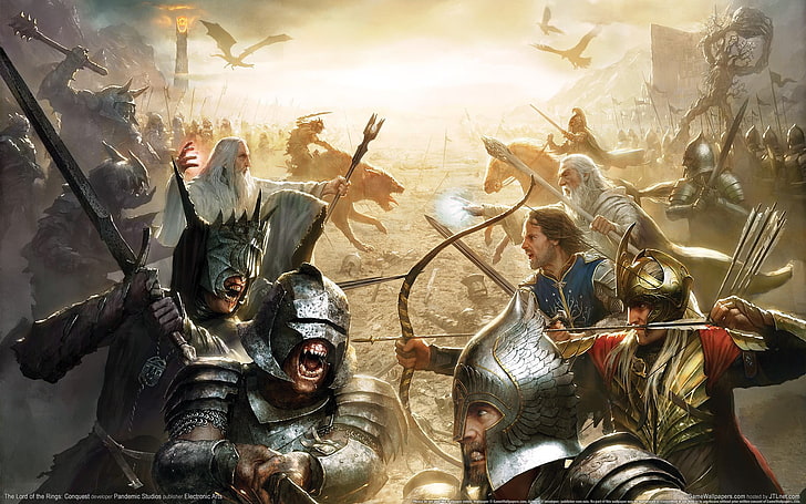 online game application screenshot, The Lord of the Rings, video games, HD wallpaper