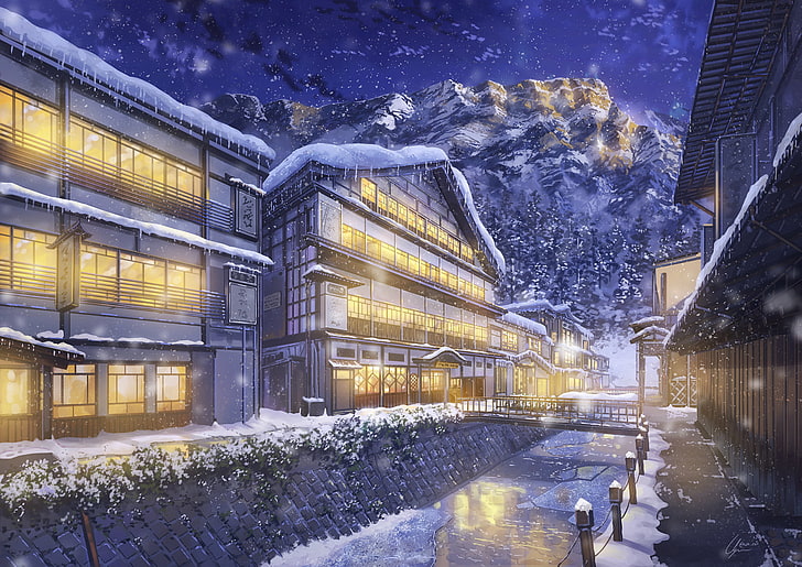 anime, anime girls, architecture, building exterior, built structure