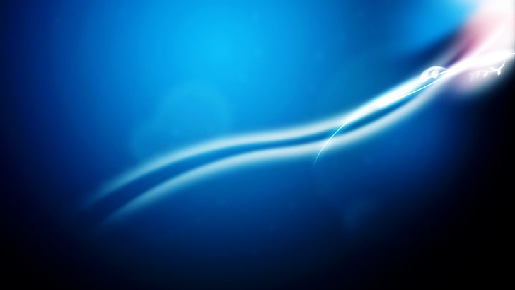 HD wallpaper: waves, abstract, blue