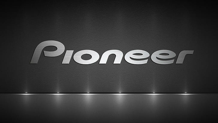 monochrome, Pioneer (logo), HD wallpaper