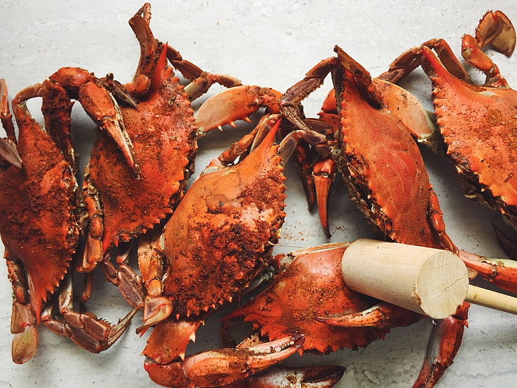 crabs, animals, nature, food, crustaceans, food and drink, seafood