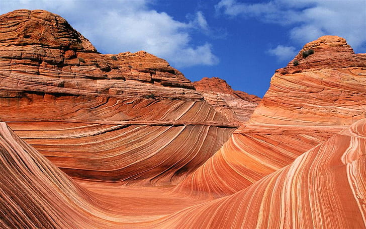 The Wave, Rock Formation At North Coyote Buttes In Utah Usa Wallpaper Hd, HD wallpaper