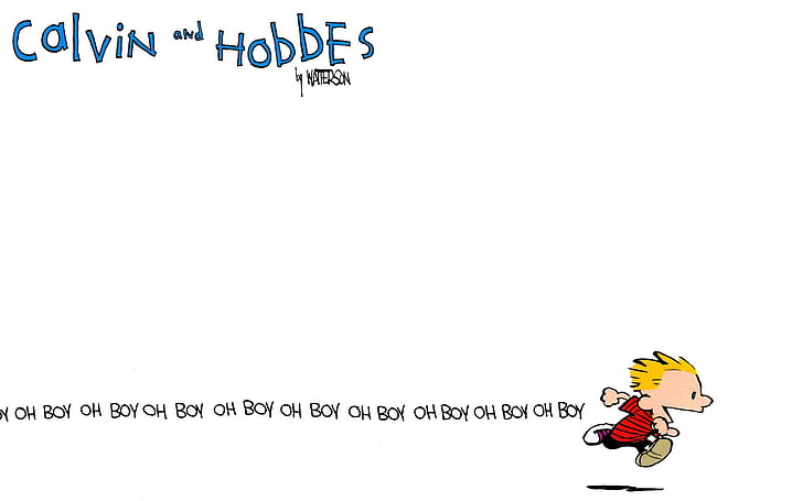 calvin and hobbes, text, western script, communication, copy space, HD wallpaper