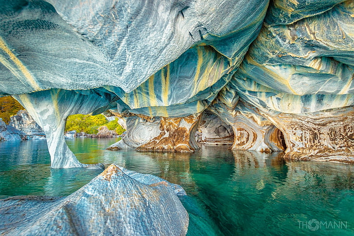 cave, rocks, water, rock - object, solid, rock formation, beauty in nature, HD wallpaper