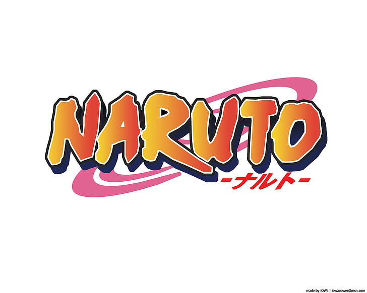 Naruto Shippuuden, logo, anime, white background, text, communication, HD wallpaper