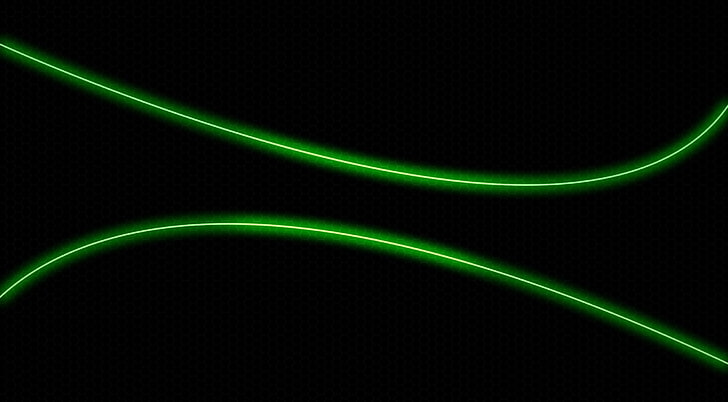 HD wallpaper: Green Neon Light, green wave line, Aero, Black, green color, black  background | Wallpaper Flare