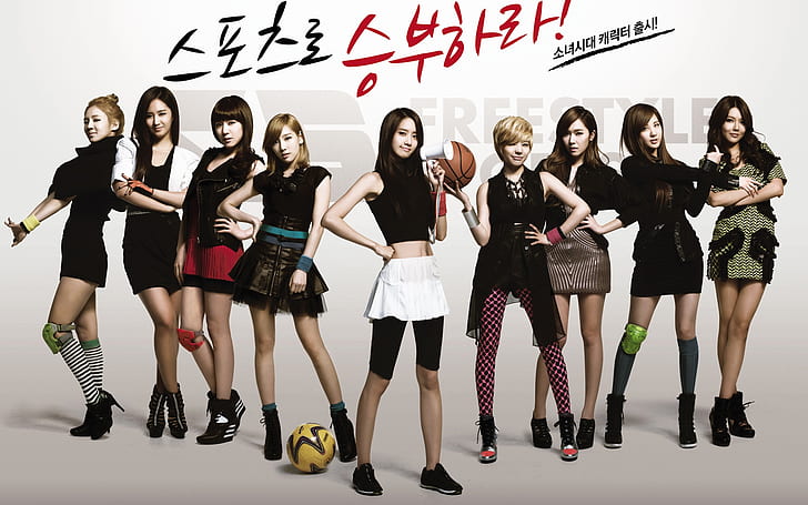 Girls Generation 80, korean group illustration