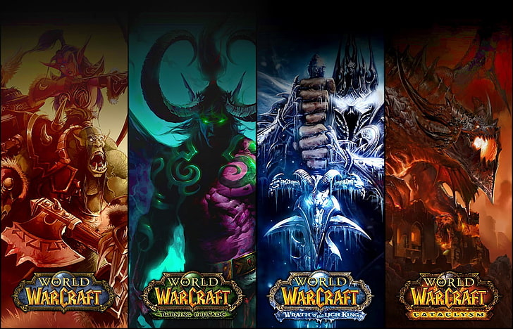 World of Warcraft,  World of Warcraft, Illidan Stormrage, Deathwing, HD wallpaper