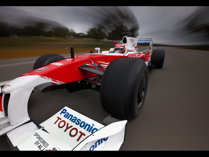 car, Formula 1, race cars, Toyota, mode of transportation, sports race, HD wallpaper