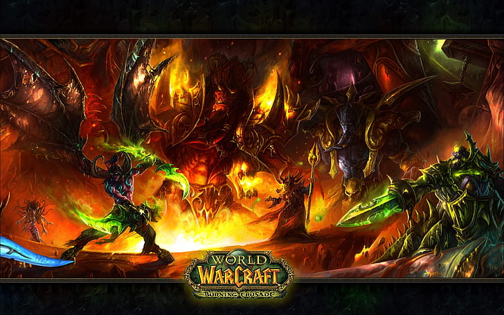 World of Warcraft Burning Crusade, world of warcraft poster, fantasy, HD wallpaper