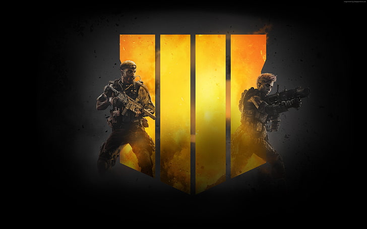 4K, poster, Call of Duty Black Ops 4, indoors, group of people, HD wallpaper