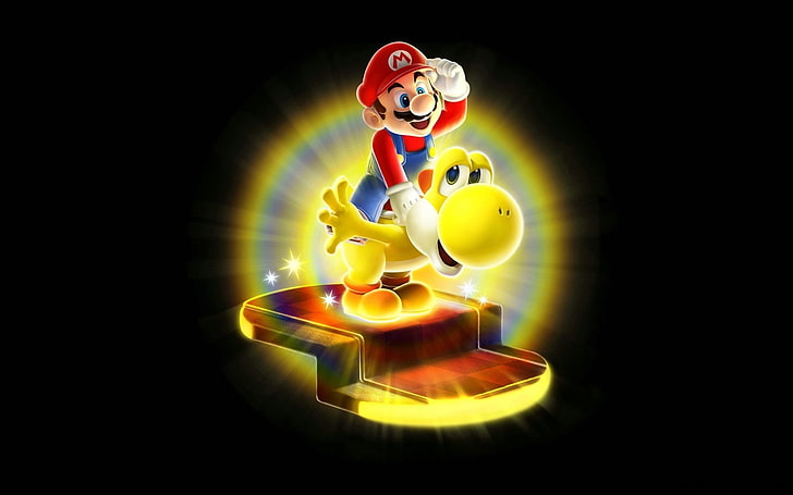 Mario, Super Mario Galaxy 2, Yoshi, HD wallpaper