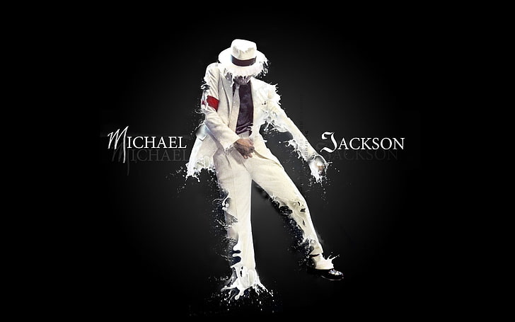 Michael Jackson, minimalism, studio shot, black background