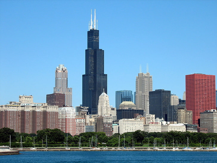 Chicago's Sears Tower, architecture, building exterior, built structure, HD wallpaper