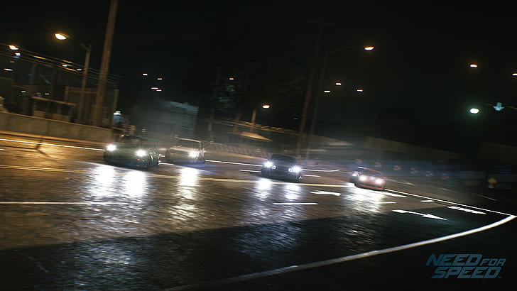 Need For Speed, 2015, Video Games, Car, Night, Light, Racing