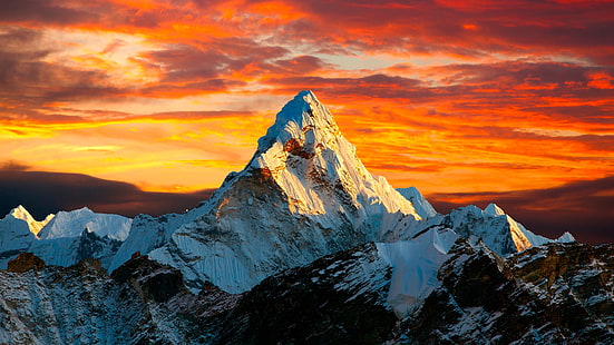 HD wallpaper: himalayas, mountains, landscape, nature, hd, 4k | Wallpaper  Flare