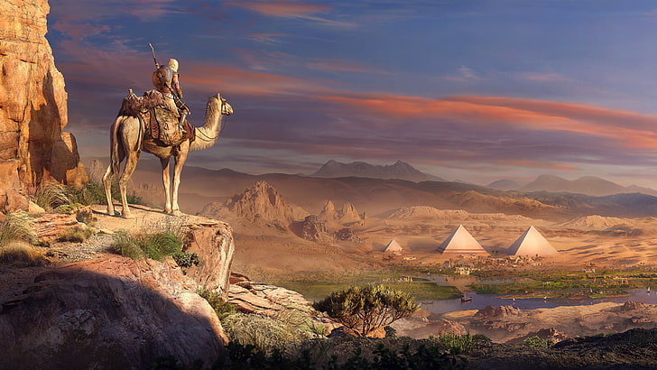 assassins creed origins 4k desktop backgrounds, scenics - nature, HD wallpaper