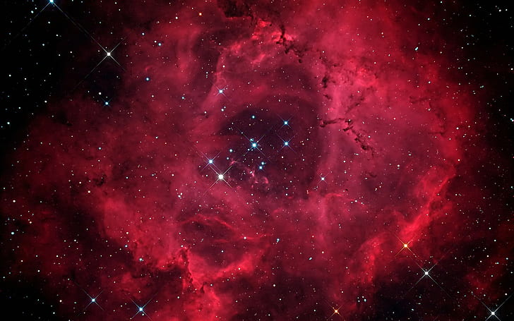 space stars nebula nebulosa roseta, star - space, astronomy
