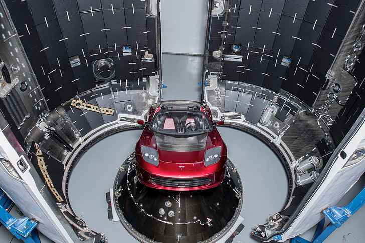 falcon heavy, tesla roadster, spacex, cars, Vehicle, transportation