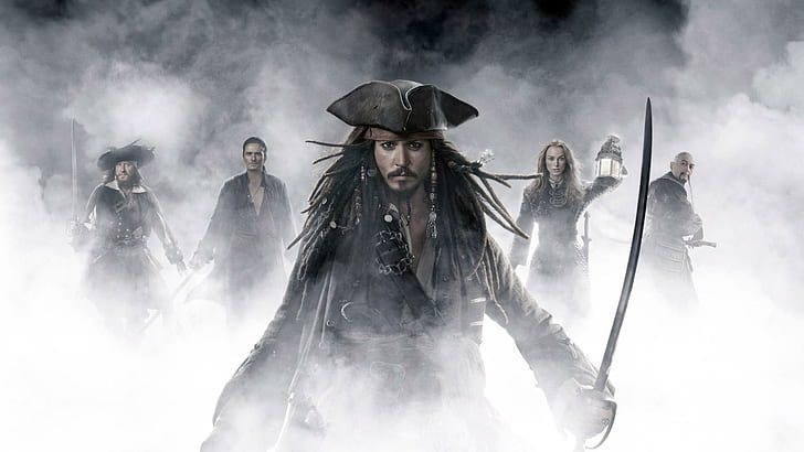 Pirates Of The Caribbean Movie, jack sparrow pirates of the caribbean poster, HD wallpaper