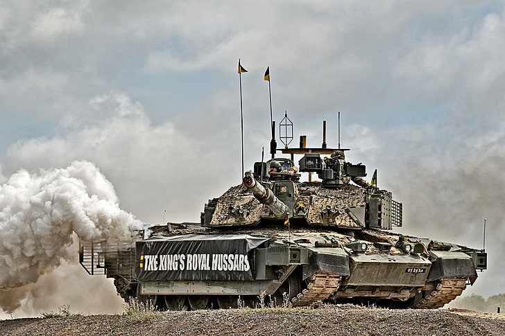 gray war tank, British, Challenger 2, main battle tank, military, HD wallpaper