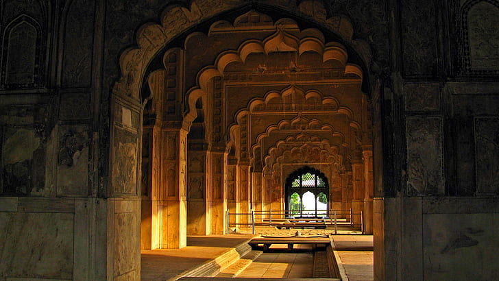 India, Delhi, Red Fort, The House Of Flowers., Rang Mahal