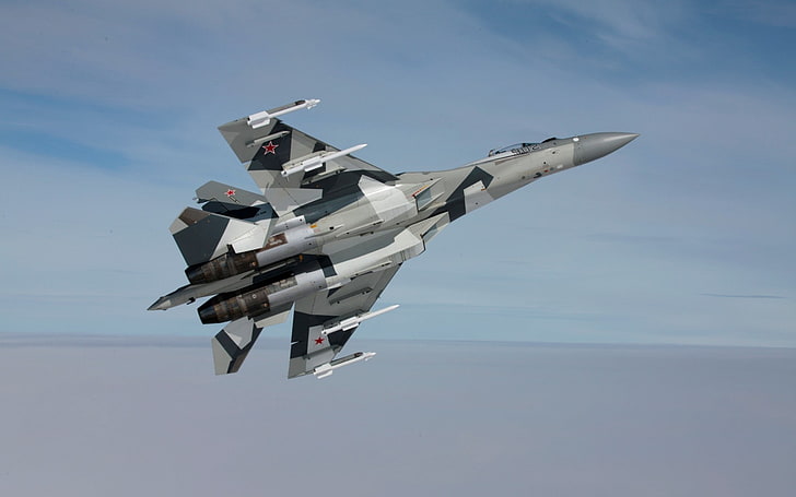 Sukhoi Su-35, aircraft, military aircraft, air vehicle, flying, HD wallpaper