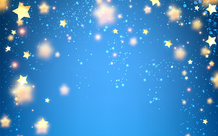 HD wallpaper: yellow star with blue background wallpaper, Stars, Luminous,  4K | Wallpaper Flare
