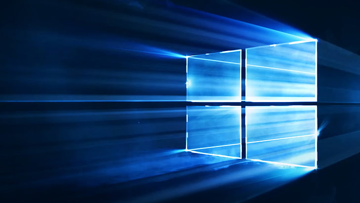 Microsoft Windows 10 Desktop Wallpaper 03, Windows logo, blue HD wallpaper