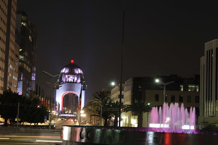 cdmx, ciudad de mxico, df, mexico, mexico city, night, illuminated, HD wallpaper