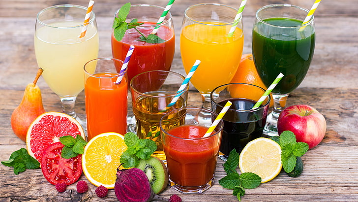 juice, drink, non alcoholic beverage, health shake, lemonade, HD wallpaper