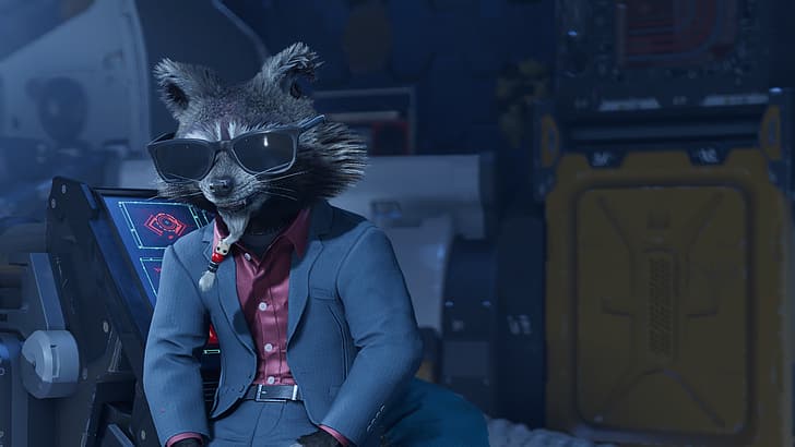 Guardians of the Galaxy (Game), Milano (spacecraft), raccoons, HD wallpaper