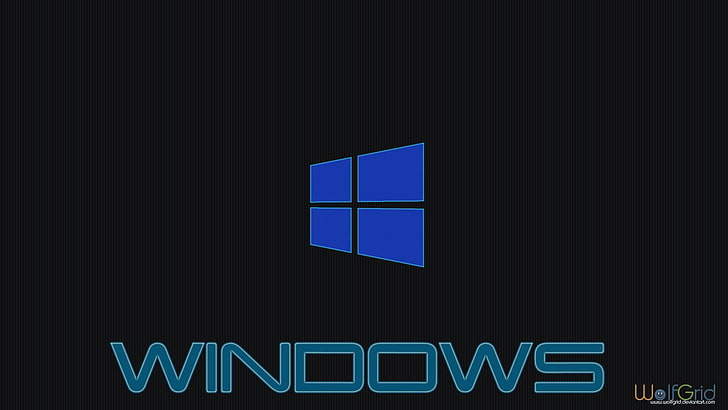 windows 10 microsoft windows, communication, blue, text, neon HD wallpaper