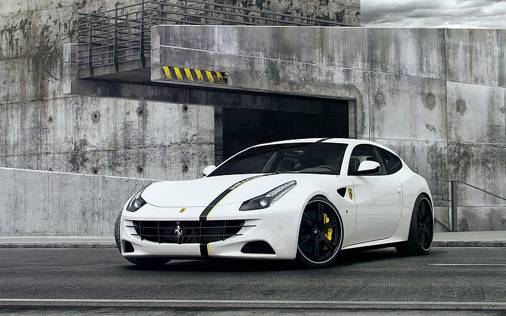 2013 Ferrari FF By Wheelsandmore, white maserati sports coupe, HD wallpaper