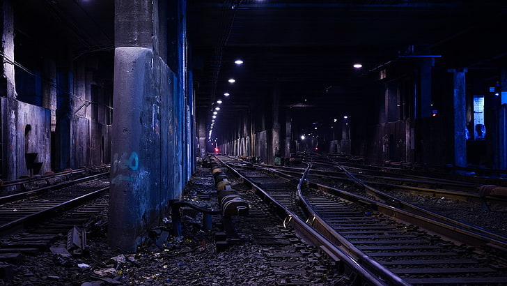 tunnel, subway, railway, HD wallpaper