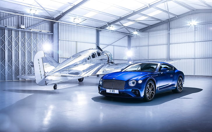Bentley, Continental, Continental GT, the plane, HD wallpaper