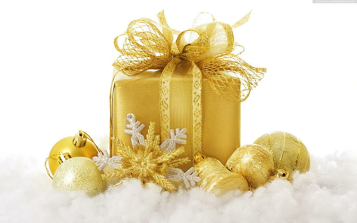 Christmas Gift For My Friend Padlock37, gold coloured, christmas balls, HD wallpaper