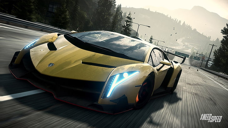 Need for Speed game application, Lamborghini, Lamborghini Veneno, HD wallpaper
