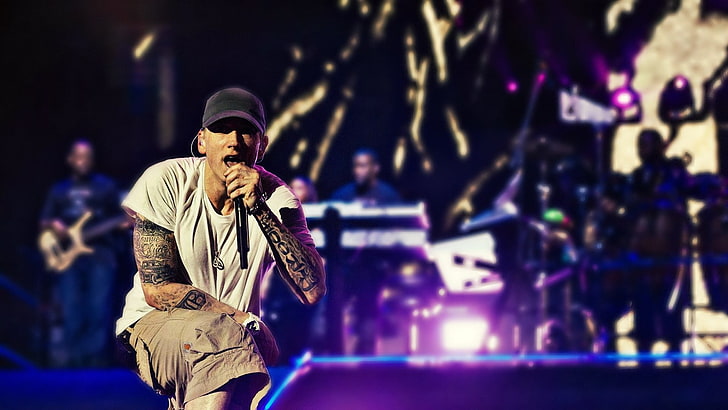 Eminem, rap , Monster tour, performance, music, arts culture and entertainment, HD wallpaper