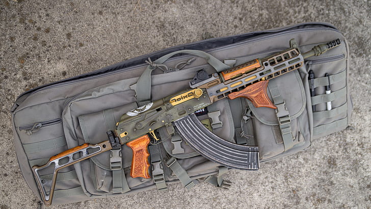 weapons, gun, custom, Kalashnikov, AK 47, assault Rifle, AKM