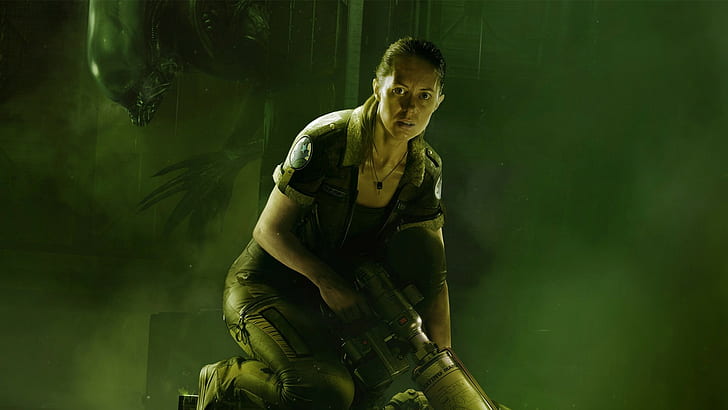 Alien: Isolation, Amanda Ripley, girl, look, fear, sacrifice, HD wallpaper