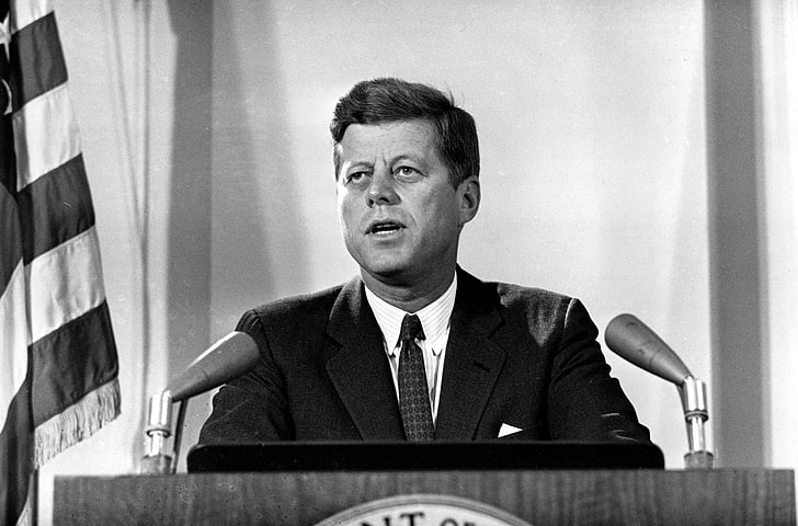 USA, tribune, John, Kennedy, Fitzgerald, JFK, The 35th President, HD wallpaper