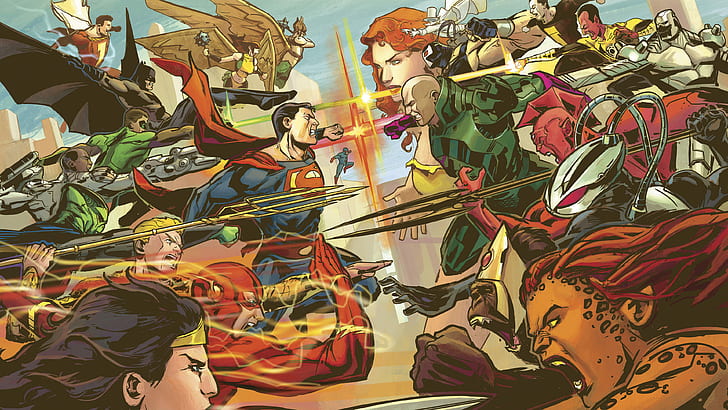 Comics, Justice League, Aquaman, Atom (DC Comics), Bane (DC Comics)