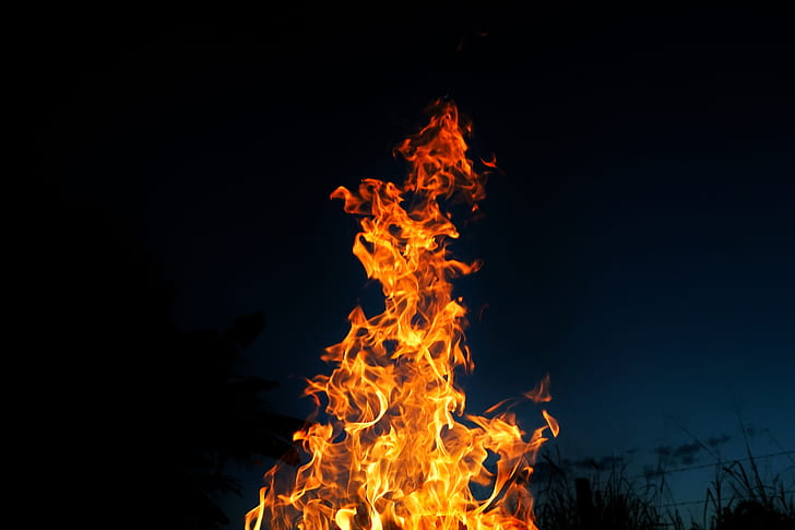 HD wallpaper: fire, photography, hd, 4k, 5k, flame, burning, heat