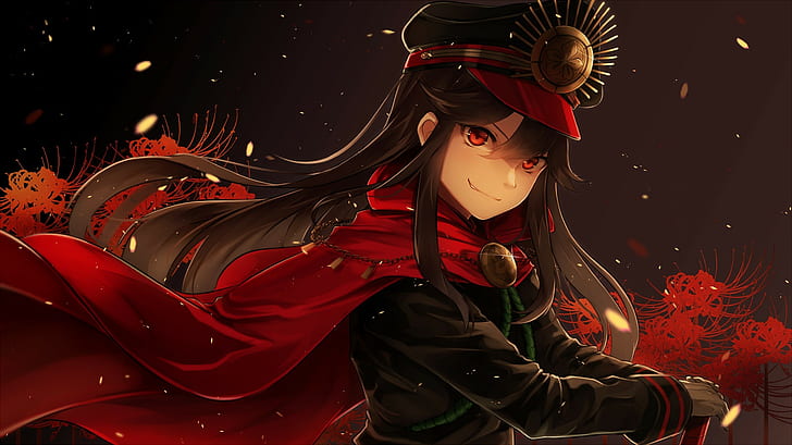 chains, petals, katana, weapon, Oda Nobunaga (FateGrand Order), HD wallpaper