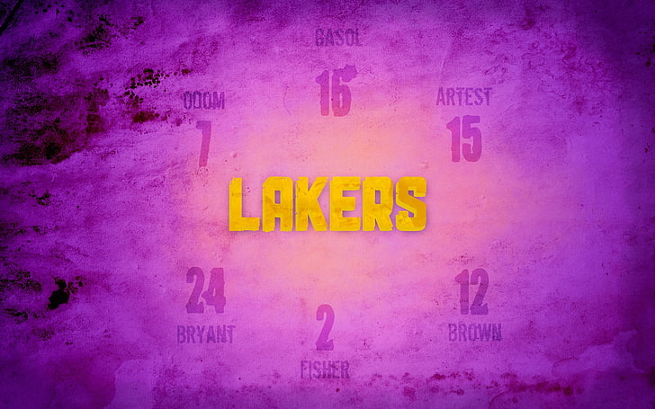 Kobe LA Lakers Player Name Wallpaper Sports Basketball HD Art
