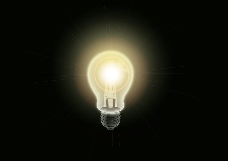light bulb, electricity, lighting, idea, lighting equipment, HD wallpaper