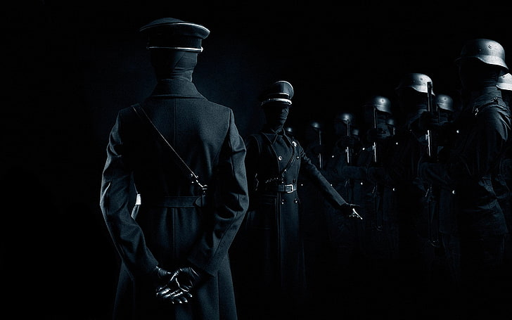 men's black double breasted coat, movie, the Germans, armed Forces, HD wallpaper